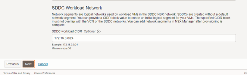 SDDC Workload Network